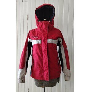 Columbia Vertex 3-in-1 ski jacket, red, blue and cream, size L